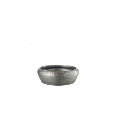  Cache  pot  Bas Relief  Ceramique Argent j line by Jolipa