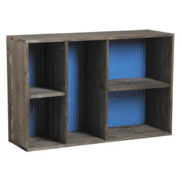 Etagère en bois et zinc