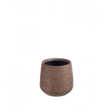  Cache pot Relief  Terre Cuite Marron Large j line by Jolipa