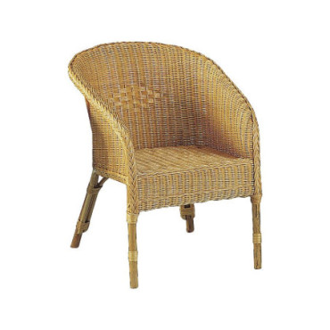 Fauteuil en moelle de rotin