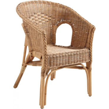 Fauteuil en moelle de rotin