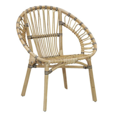 Fauteuil en rotin naturel