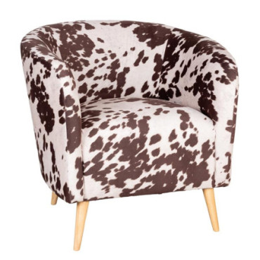 Fauteuil imitation vache