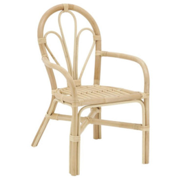 Fauteuil enfant en rotin naturel