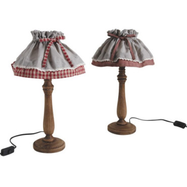 Lampe en bois