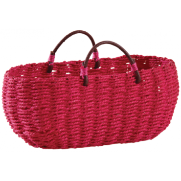 Panier oval fuchsia