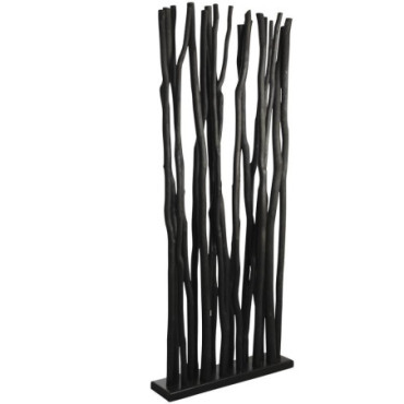 Socle + 19 tiges de bois noir