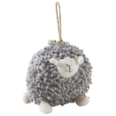 Mouton Shaggy à suspendre en coton gris