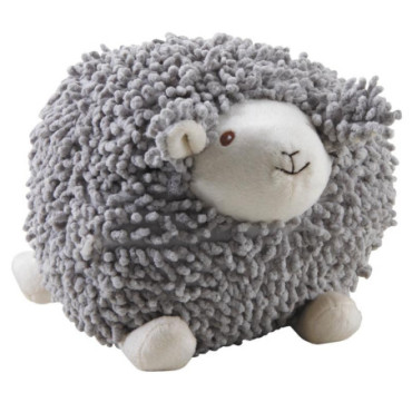 Mouton Shaggy en coton gris 20cm