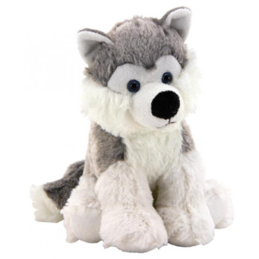 Peluche en husky en polyester