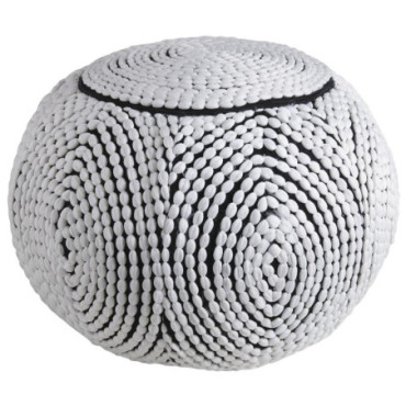 Pouf boule en polyester