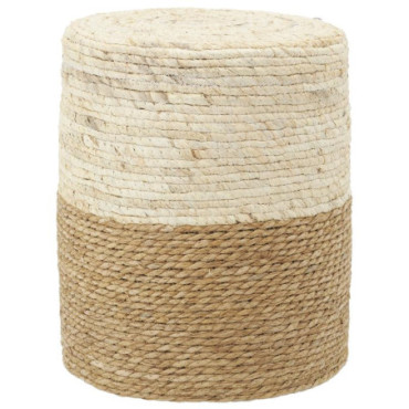 Pouf en maïs et jute