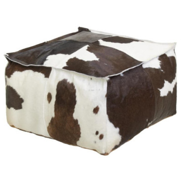 Pouf en peau de vache