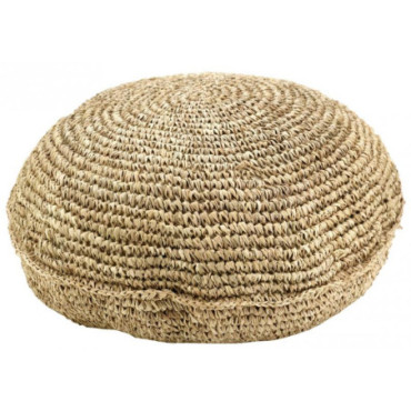 Pouf en sisal naturel