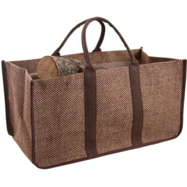 Sac à bûches en jute