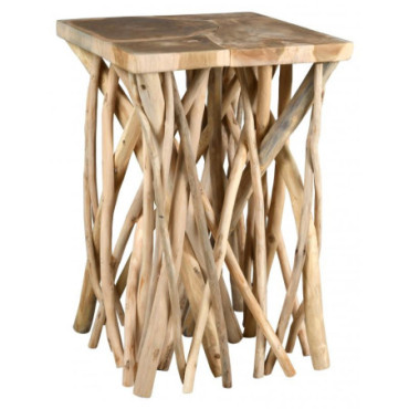 Table basse en teck Puzzle