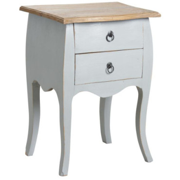 Table de nuit en acajou gris