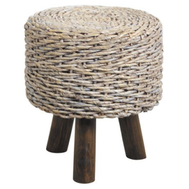 Tabouret bas en bananier