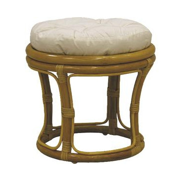 Tabouret en rotin miel