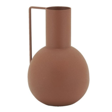 Vase en métal terracotta