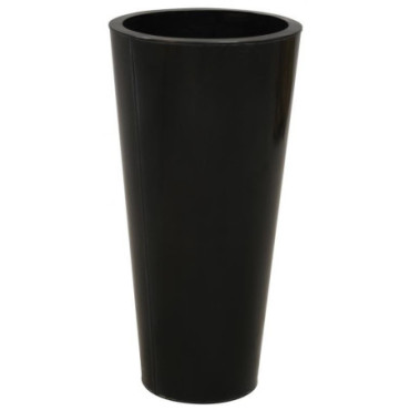 Vase rond et haut en zinc