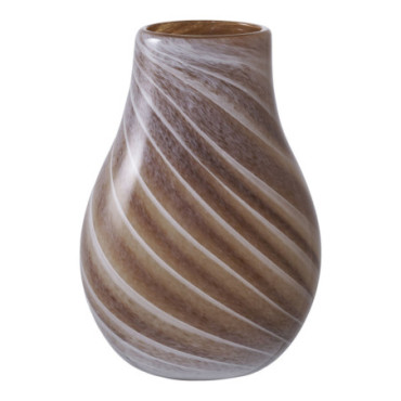 Vase verre marron 16x23 cm