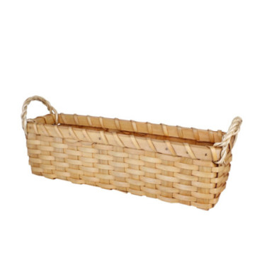 Panier en bois Kerstin Rectangulaire Nature