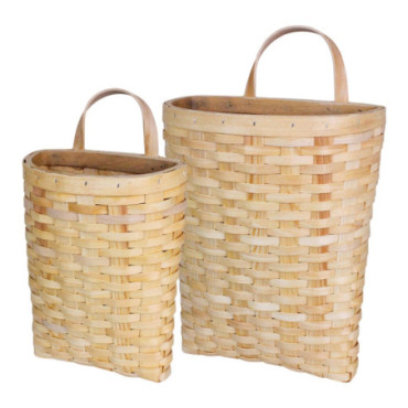 Panier en bois Siri Nature S/2