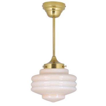 Lampe à suspension Valter Laiton/Beige Opale