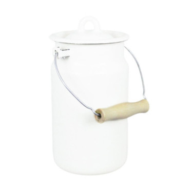 Bidon à lait Emils Enamel 2L Blanc cassé