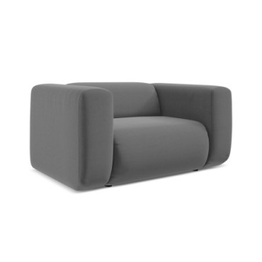 Fauteuil Ekahi Velours Gray