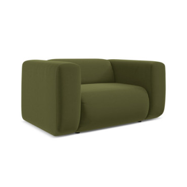 Fauteuil Ekahi Velours Olive