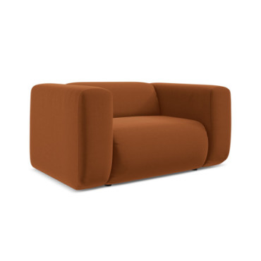 Fauteuil Ekahi Velours Terracotta