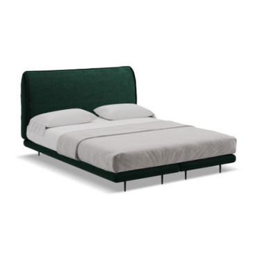 Lit Continental Halia Velours Bottle green 140x200