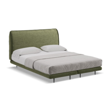 Lit Continental Halia Velours Olive 140x200