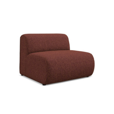 Module de canapé Ekahi - 90x89x70 Tissu Burgundy