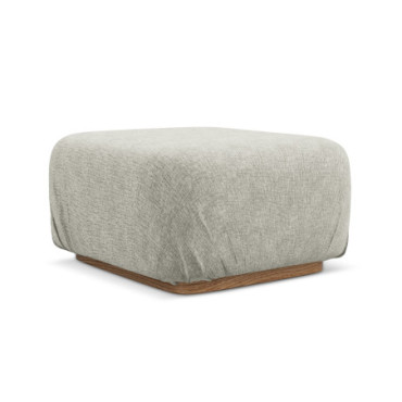 Pouf Ailani Chenille Silver