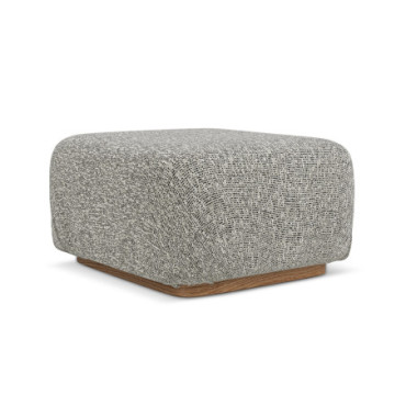 Pouf Ailani Tissu Dark beige