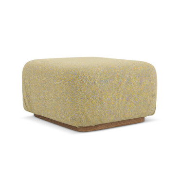 Pouf Ailani Tissu Mustard