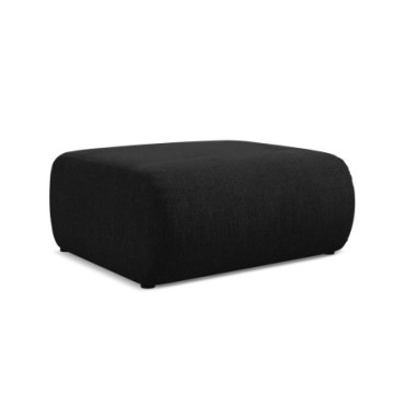 Pouf Ekahi Chenille Black