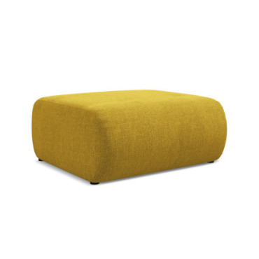 Pouf Ekahi Chenille Mustard