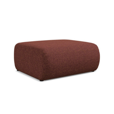 Pouf Ekahi Tissu Burgundy