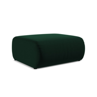 Pouf Ekahi Velours Bottle green