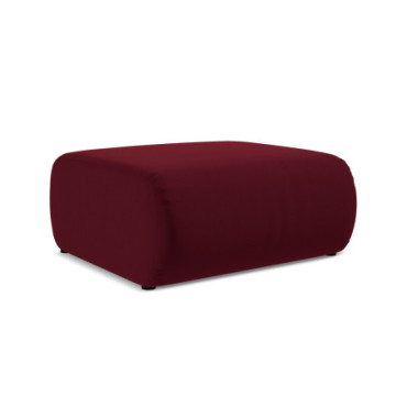 Pouf Ekahi Velours Burgundy