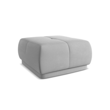 Pouf Hoku Chenille Light gray