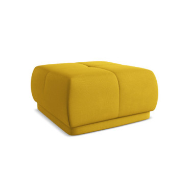 Pouf Hoku Chenille Mustard