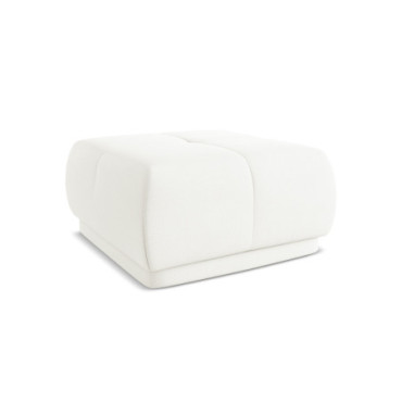 Pouf Hoku Chenille White