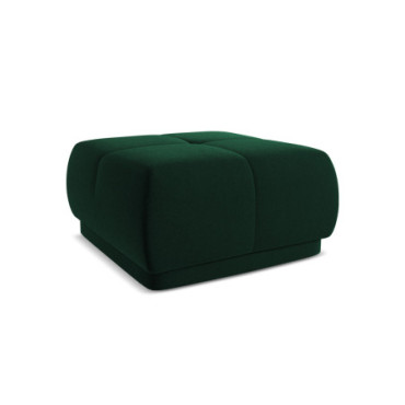 Pouf Hoku Velours Bottle green