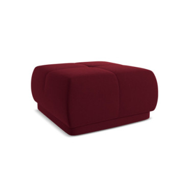 Pouf Hoku Velours Burgundy