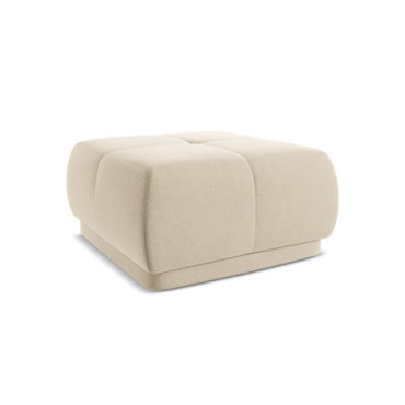 Pouf Hoku Velours Light beige